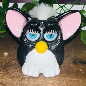 Vintage Furby McDonald’s Toy Black and White 90’s 1998 Y2K